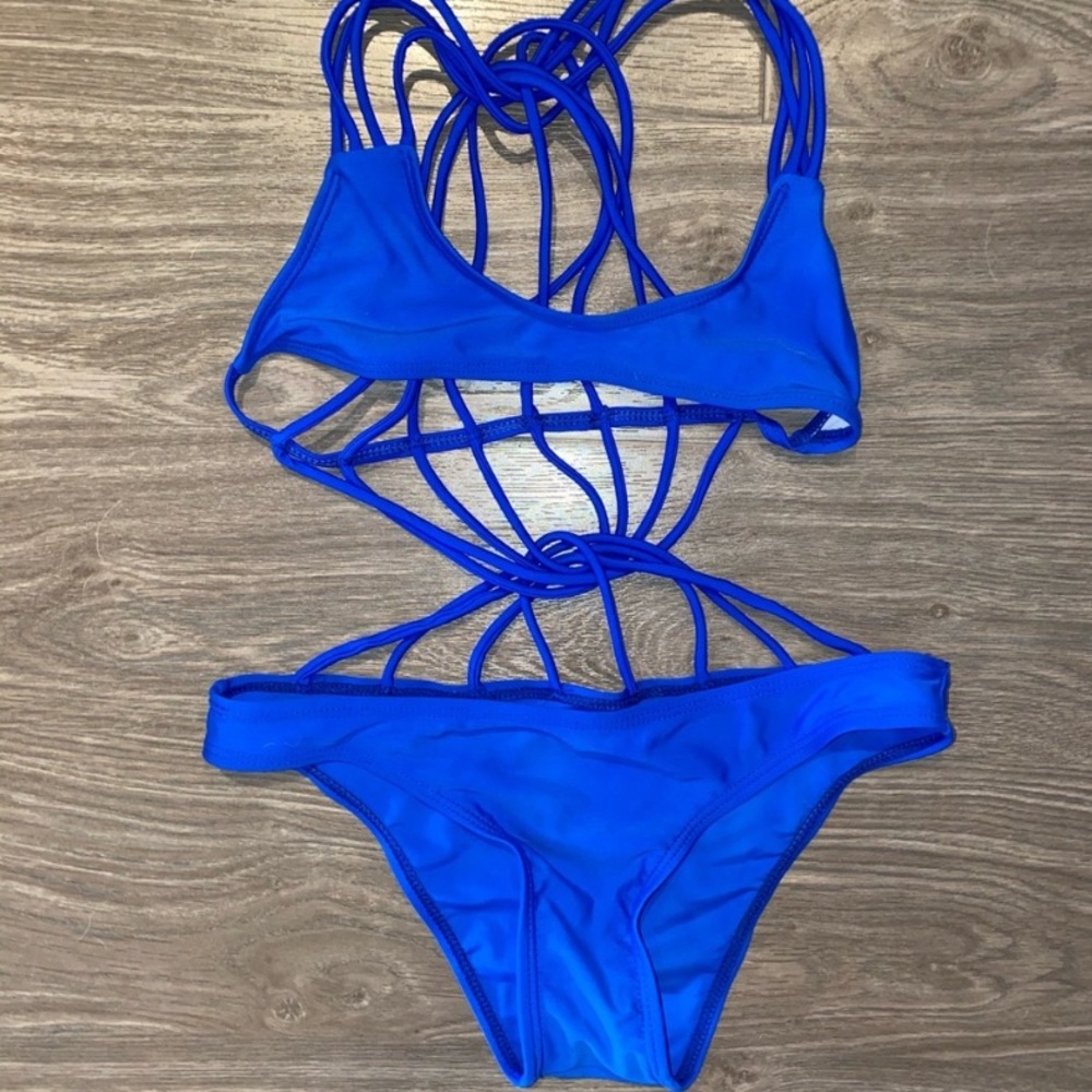 Blue bathing suit